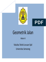 Geometrik Jalan (Materi 6 - Kriteria Perancangan Geometrik Jalan Raya)