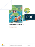 Svenska I Fokus 2: Provlektion