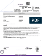 Final Laboratory Report: A "INCONCLUSIVE REPORT" Should Be Repeated After 72 Hours of Time