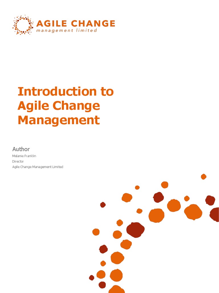 Introduction To Agile Change Management v1.0 1 | PDF | Agile Software ...
