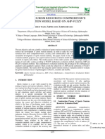 A Sports Tourism Resources Comprehensive Evaluation Model Based On Ahp-Fuzzy