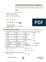 Chemistry Review Exercise On Unit 1 of G-10-2