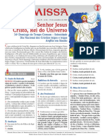 A Missa - Ano B - no 64 - Cristo Rei - 21.11.21