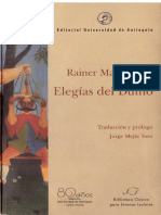 (Biblioteca Clasica Para Jovenes Lectores) Rilke, Rainer Maria_ Mejía Toro, Jorge Mario (Trad.) - Elegías Del Duino-Editorial Universidad de Antioquia (2010)