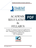 Smt. Chandaben Mohanbhai Patel Institute MCA Academic Regulations and Syllabus