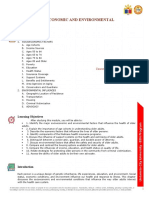 Study Guide 7 Socioeconomic and Environmental Influences