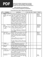 BoQ Format With Specification For MHVEP