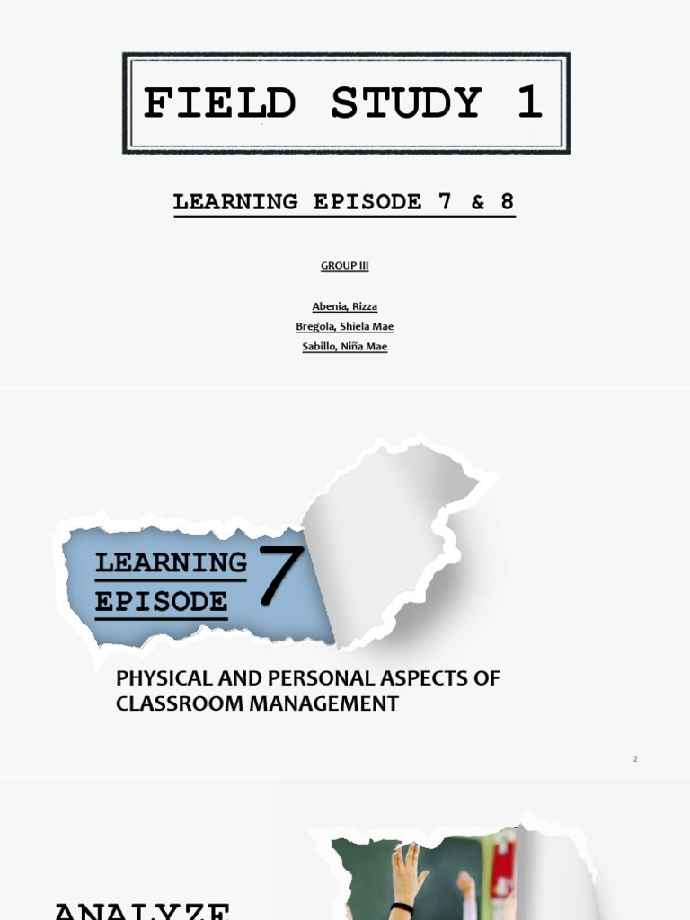 Fs1-Episodes7-8 Presentation | PDF | Curriculum | Classroom Management