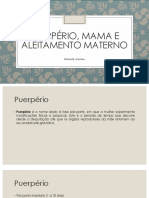 Puerpério,Mama e Aleitamento Materno (1)