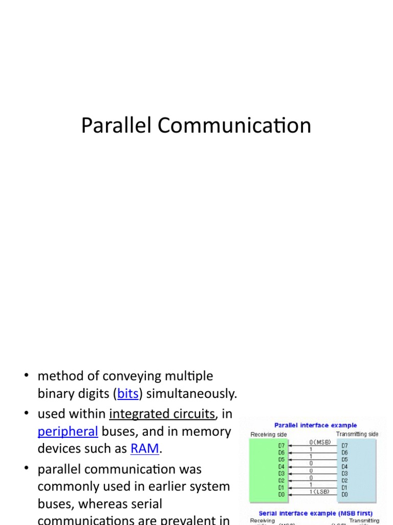 Parallel Communication PDF
