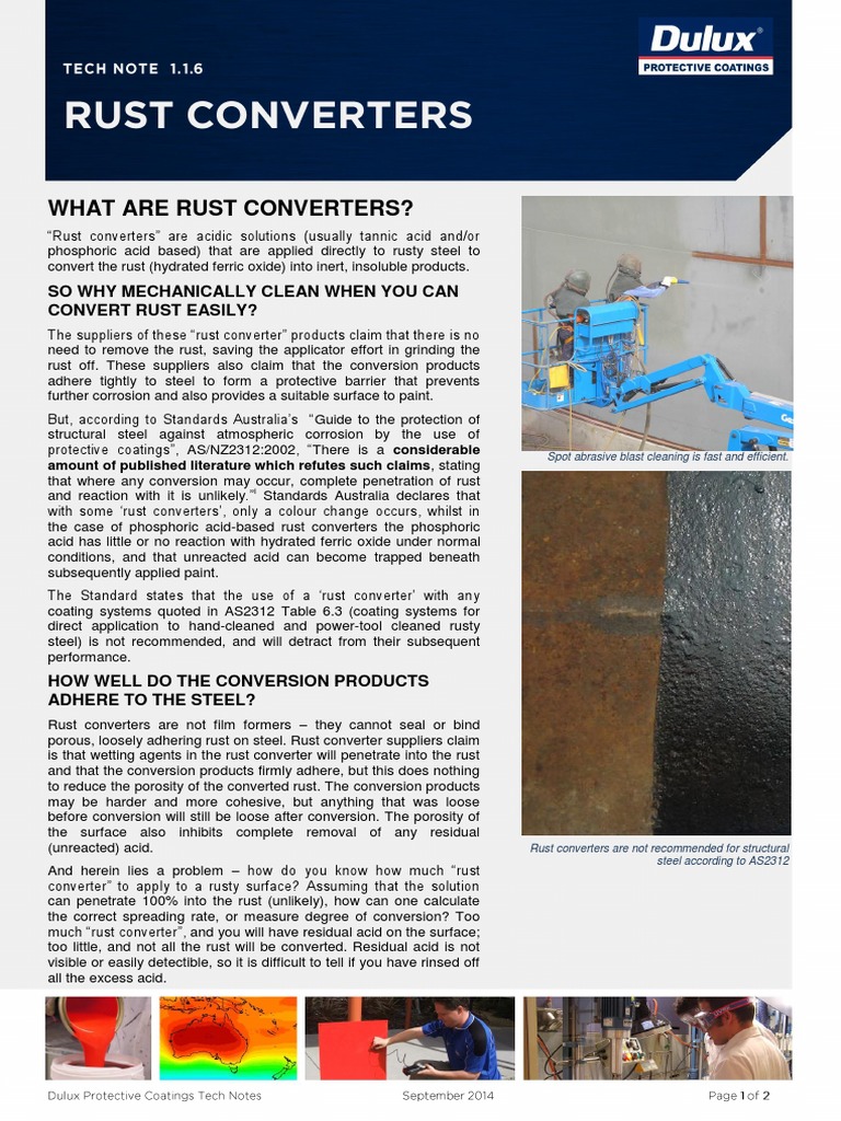 What Are Rust Converters? So Why Mechanically Clean When You Can