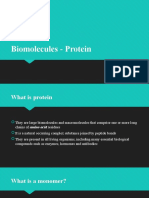 Biomolecules - Protein Chemistry