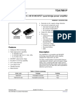 TDA7851F: 4 X 48 W MOSFET Quad Bridge Power Amplifier