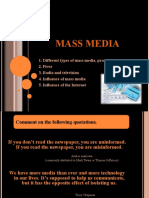 Types & Influence of Mass Media