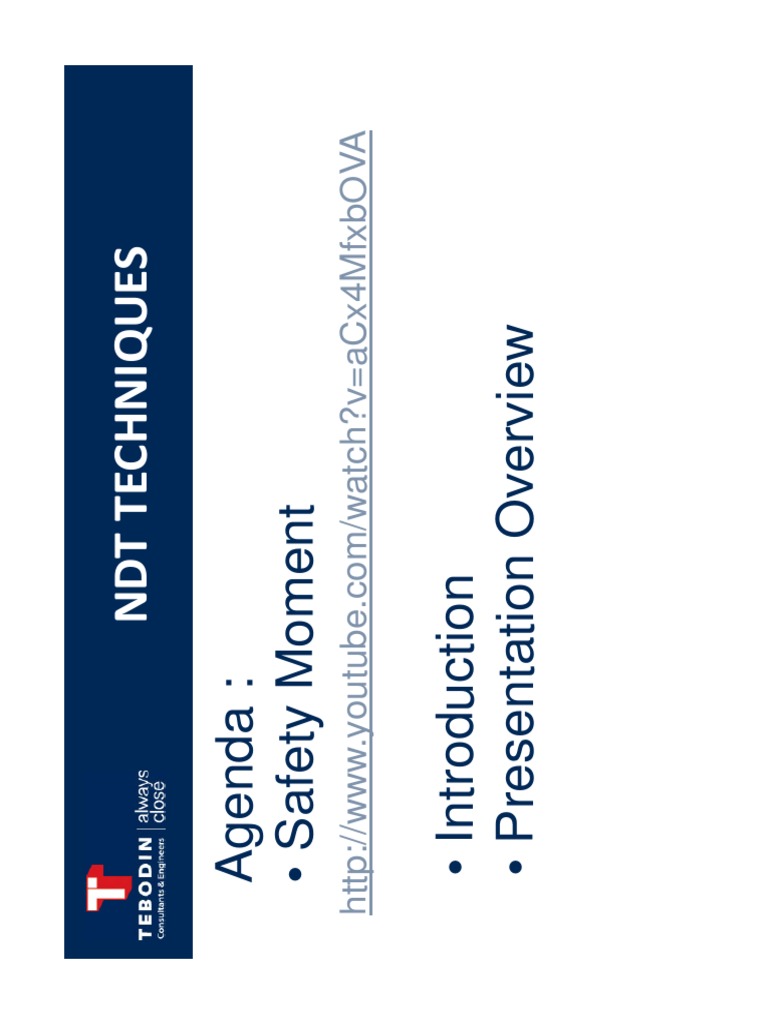 NDE Techniques | PDF | Nondestructive Testing | Welding