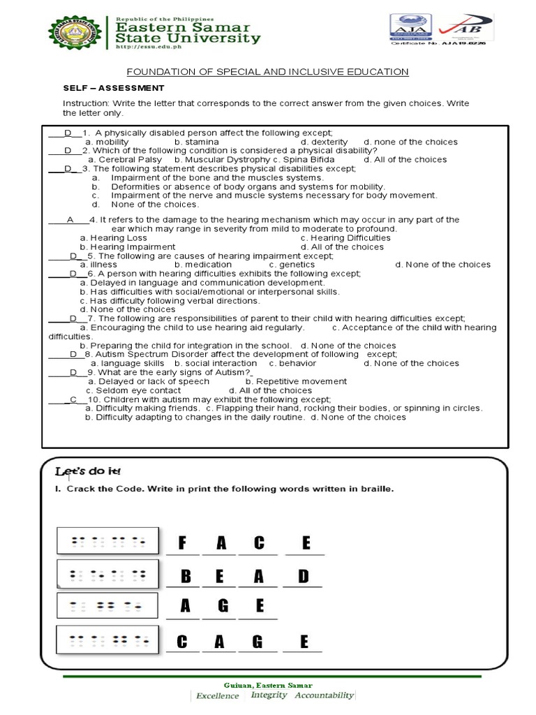 Special Education Assessment Guide | PDF | Individualized Education ...