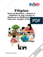 Filipino5 - Q3 - Mod4 - Pagsusuri Sa Mga Tauhan