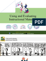 Using and Evaluating Instructional Materials