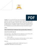 T A N .5 P O:: Question 1: Five Accused Entered The House of The Victim Through The Roof After Dismantling A