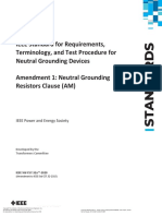 IEEE Standard For Requirements, Terminology, and Test Procedure For Neutral Grounding Devices Amendment 1: Neutral Grounding Resistors Clause (AM)