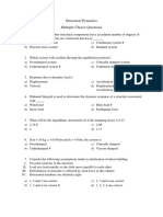 Structural Dynamics Multiple Choice Questions