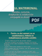 Sâmbetean - Dreptul Matrimonial