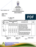 Department of Education: Individual Workweek Plan Cristina T. Santiago