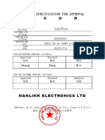 Airties: Specification For Approval 承 認 書