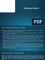 Marketing Analytics: Sem Iii Dr. Uzma Hasan