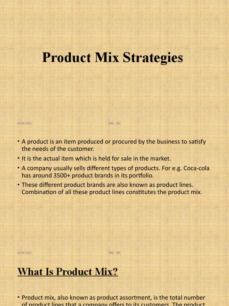 Product Mix Strategy Pdf | Le Marketing Mix Pdf – LKHQT