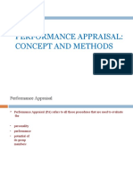 Performance Appraisal: Concept and Methods