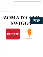 Zomato and Swiggy