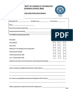 Internship Evaluation Form 2021