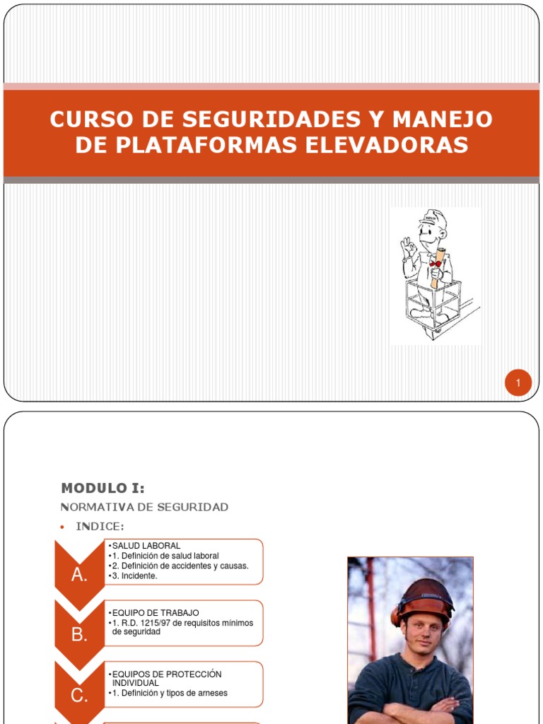 Seguridad en Plataformas Elevadoras | PDF | Seguridad y salud ocupacional