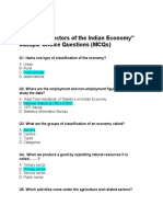 Economics Chapter 2 "Sectors of The Indian Economy" Multiple Choice Questions (MCQS)