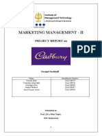 Marketing Management - Ii: Project Report On
