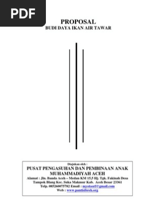 Contoh Proposal Budidaya Ikan Air Tawar Pdf Pigura