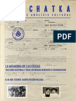 La Vida Posible de Las Cosas. Exilio, Imaginación Histórica y Formas de Posesión