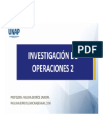 Investigación de Operaciones 2: Profesora: Paulina Berríos Zamora