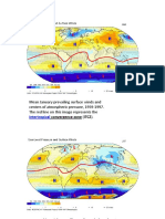 Mean January Prevailing Surface Winds and Centers of Atmospheric Pressure, 1959-1997. The Red Line On This Image Represents The