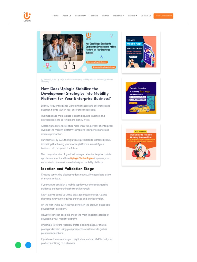 Mobility App Solution | PDF | Mobile App | User Experience