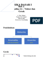 2. Kinematika (1) - Vektor dan Gerak (1)