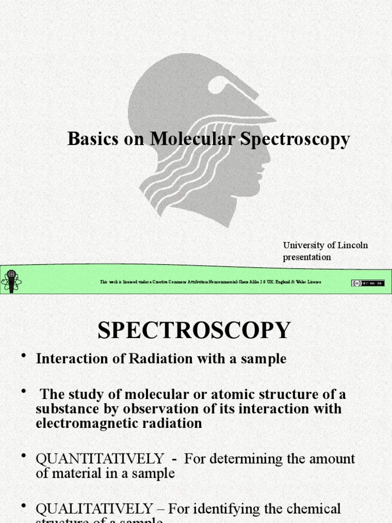 Physical Spectroscopy Basics PDF Radiation