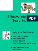 Effective Internet Search Strategies