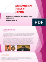 Las principales religiones de China y Japón