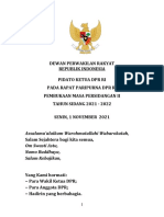 Persipar Naskah Pidato Pidato Ketua DPR RI Pada Rapat Paripurna DPR RI Pembukaan Masa Persidangan II Tahun Sidang 2021 2022 1635748967