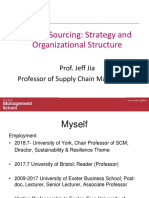 Lecture 3 - Global Sourcing Strategy and Structure