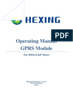 Operating Manual GPRS Module: For HXE12-KP Meter