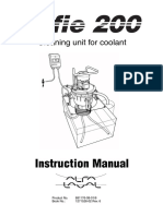 Alfie 200 - Cleaning Unit For Coolant - Instruction Manual - 2009