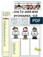 How To Add and Pronounce Ed Pronunciation Exercises Phonics 97615